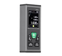 Fdit Télémètre Double 60m 120m Rechargeable USB, Haute Précision, Outil de Mesure Numérique avec Faisceau Bidirectionnel et Affichage Multifonctionnel pour la Mesure de Distance et (SW-DG60)