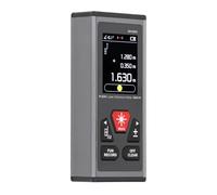 Fdit Télémètre Double 60m 120m Rechargeable USB, Haute Précision, Outil de Mesure Numérique avec Faisceau Bidirectionnel et Affichage Multifonctionnel pour la Mesure de Distance et (SW-DR60)