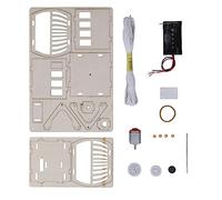 Fdit Téléphérique Touristique en Bois à Monter Soi-même, Kit D'expérimentation Scientifique éducative pour Enfants avec fonctionnalité Motorisée pour Les (Téléphérique Touristique en Bois Bricolage)