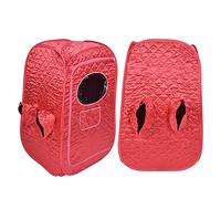 Fdit Tente à Vapeur Pliante Portative de Boîte de Sauna de 2 Personnes avec Le Coton matelassé Imperméable de Tissu d'Oxford pour la Désintoxication de Perte de Poids de Soins de