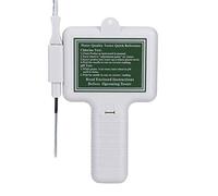 Fdit Testeur de Chlore Résiduel Portable, Appareil de Mesure de la qualité de l'eau à Grand écran avec Test de PH et de Chlore (Cl2), pour Piscines, Spas et aquaculture.