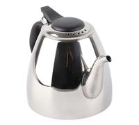 Fdit Théière pour Théâtre en Acier Inoxydable dans la Poignée Résistante à la Chaleur pour les Amateurs de thé et de café 1,2 L / 1,5 L (1.2L)
