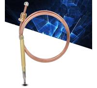Fdit Thermocouple à Gaz, Kit de Thermocouple de Remplacement Universel avec 900 Mm de Longueur et 5 écrous pour L'arrêt de sécurité de Détection de Température