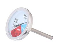 Fdit Thermomètre à Cadran en Acier Inoxydable Thermomètre de Type Pointeur à Cadran Analogique 2 Pouces 100-475°F Haute Précision avec écrou M8 pour Grils, Fours,