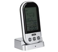Fdit Thermomètre à Viande Numérique sans Fil avec Sonde pour Griller Barbecue Cuisson Cuisine Conception sans Fil Préprogrammée 8 Températures de Viande Rare à Bien Cuite 0 ℃ ~ 250 ℃