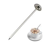 Fdit Thermomètre Alimentaire en Acier Inoxydable avec Tige de 127 Mm pour Plage de Température de Cuisson de -10 à 100 Degrés Celsius, Thermomètre de Cuisine à Affichage instantané, (Comme montré)