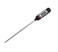 Fdit Thermomètre Alimentaire Numérique, Sonde Longue à Lecture Instantanée pour Cuisson, Grillade, Confiserie, Friture et Pâtisserie (BLACK)