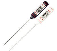 Fdit Thermomètre Alimentaire Numérique, Sonde Longue à Lecture Instantanée pour Cuisson, Grillade, Confiserie, Friture et Pâtisserie (WHITE)
