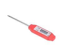 Fdit Thermomètre Alimentaire Numérique, Thermomètre de Style Stylo à Lecture Instantanée avec Calibrage, pour la Cuisson de la Viande, de la Friture Liquide et de la Fabrication de (rouge)
