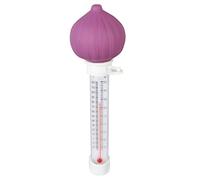 Fdit Thermomètre Flottant de Piscine, Jauge de Température D'eau Incassable en PVC (Forme d'oignon)