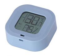 Fdit Thermomètre Hygromètre Bluetooth, Moniteur de Température Humidité Intérieur avec Alarme à Distance, Exportation de Données, Connexion Multi-Utilisateur pour Maison Garage Cave à (BLUE)