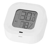 Fdit Thermomètre Hygromètre Bluetooth, Moniteur de Température Humidité Intérieur avec Alarme à Distance, Exportation de Données, Connexion Multi-Utilisateur pour Maison Garage Cave à (WHITE)