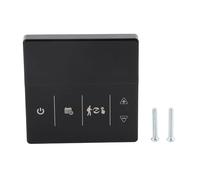 Fdit Thermostat Intelligent avec écran Tactile Contrôle Vocal Appli WiFi | Compatible avec Smart, Google Assistant, Tmall Genie, Matériau ABS, 90-240V AC, Plage de 1-70°C, Capteur 10K, Programmable
