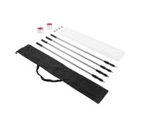 Fdit Tige Télescopique Anti-Poussière, Kit Réglable Extensible de Haute qualité pour Rénovation, Solution de Contrôle de la Poussière de 3 Mètres