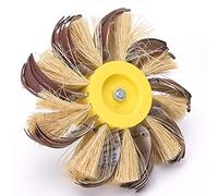 Fdit Tissu de Roues de Polissage émerging émerge de Sisal électrique avec Une Longue Durée de Vie pour Le Bois et du Plastique, Idéal pour Le Démarrage et des Gribouillis, Essieu 6 Mm (6 têtes de