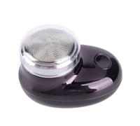 Fdit Tondeuse à Barbe électrique en Acier Inoxydable pour Hommes, Coupeur Portable Rechargeable par USB pour Voyage (Plaqué noir)