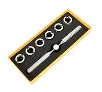 Fdit Tool de Réparation de L'ouvreur de Boîtier Oyster Watch Back pour Les étuis à Cuisson à Vis Ouverts et Fermer avec Six Pièces D'estampage Rainurées, Un Matériau sans Roulement et Durable, Un