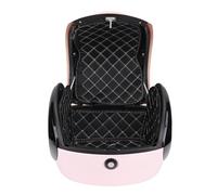 Fdit Top Case de L, ABS, Style Sportif, étanche, Coffre Supérieur Portable pour Motos avec Porte-Bagages Arrière, Structure Légère et Stable (Pink)
