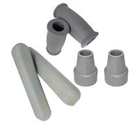 Fdit TPR -GUM -GUM Krücken Pads Couvercle D'oreiller pour un Voyage en Toute sécurité et une Protection Conjointe 6PCS / SET pour les Produits de Soins Plus Anciens, Couleur Grise