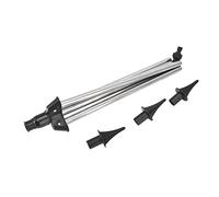 Fdit Trépied pour Arroseur, Support D'arrosage Rétractable en Acier Inoxydable à Hauteur Réglable avec Filetage Femelle G1/2, pour Jardin, Terrasse, Pelouse, Serre ou Parterre de Fleurs