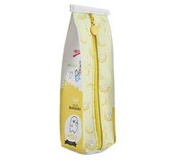 Fdit Trousse à Crayons en PU au Lait de Dessin animé, Sac de Rangement, Porte-Crayons pour Usage Scolaire (Yellow)