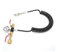 Fdit Tuyau de CO2 Tuyau de Dioxyde de Carbone de Gaz CO2 de Soda à Double Valve avec Kit de Compteur 1500psi pour Flux de Soda DIN477 TR21-4 W21.8-14