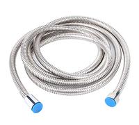 Fdit Tuyau de Douche de Salle de Bain, Remplacement Long Antidéflagrant en Acier Inoxydable de 3 Mètres avec Chambre à Air en Caoutchouc pour Salle de Bain à Domicile