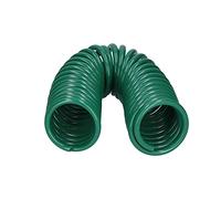 Fdit Tuyau d'eau enroulé de 7,5 M, Tuyau D'arrosage Rétractable avec Matière Plastique Flexible, pour Le Lavage de Voiture, Pelouse, Serre, Utilisation en Extérieur