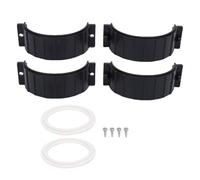 Fdit Unions à écrou Fendu pour Chauffage de Spa, Kit D'union de Bride de Chauffage en Plastique de 2 Pouces pour Chauffages Balboa, 2 Paires, Installation sans de Tuyau avec Joints