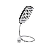 Fdit USB Llumière Mini 28 LED Lampe de lecture pour livres portable flexible Col de Cygne ordinateur avec Interrupteur Lumière pour Lecture de Nuit Travail Voyage 3 Couleurs (Noir)