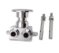 Fdit Valve de Pédale de Pied Cuivre Robinet sans Touche à Pied de Pédale de Pédale Vanne de Robinet à Eau avec Technologie de Flux Rapide pour la Cuisine du Laboratoire de Salle de