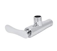 Fdit Vanne D'arrêt D'angle en Alliage de Zinc G1/2 Pouces avec Noyau de Vanne en Laiton chromé pour L'approvisionnement en Eau des Toilettes D'évier