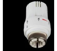 Fdit Vannes électriques de Chauffage au Sol, Tête Thermostatique avec Connexion M30x1, 5, Capteur de Liquide pour Systèmes de Chauffage par Radiateur (WHITE)