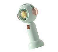 Fdit Ventilateur Brumisateur Portable, 3 Vitesses Silencieux, (GREEN) | Dispositif de Refroidissement Portable ABS, Pulvérisation de Réservoir D'eau pour les Voyages, L'école, le Bureau et les