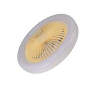 Fdit Ventilateur de Plafond de 10,2 Pouces avec Télécommande, 3 Modes D'éclairage, 3 Vitesses de Ventilateur, luminosité Réglable, Moteur Silencieux pour Salon, Chambre à Coucher,