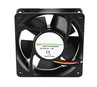 Fdit Ventilateur de Refroidissement 24V 11W DC, 237 M³/h, en Alliage D'aluminium, Double Roulement à Billes, pour Pompe à Eau, Pièce D'ordinateur, éclairage D'usine
