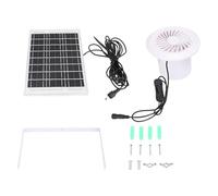 Fdit Ventilateur D'échappement à énergie Solaire, Ventilateur de Ventilateur de Ventilateur Solaire Ventilateur de Ventilation Solaire, Ventilateur de Ventilation Ronde 6W pour la