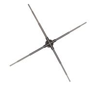 Fdit Ventilateur Holographique 3D, Grand écran de 100 Cm avec Une Résolution de 1600 X 1184 et 1184 LED de Haute qualité, Interconnexion Wi-FI et Contrôle par Application Mobile, avec (Prise UE)