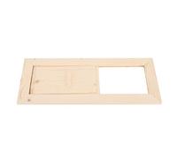 Fdit Ventilation de Grille d'aération, Accessoire de Sauna de Salle de Vapeur de Ventilation de Grille d'aération rectangulaire en Bois pour Un Sauna intérieur ou Un hammam