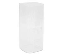 Fdit Verre carré de 400 Ml, Tasse de Boisson Résistante à la Chaleur | Verre de haute qualité, forme unique, facile à entretenir, pour café et jus, utilisation polyvalente