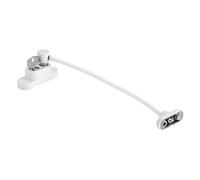 Fdit Verrou de sécurité pour Enfants, Limiteur de sécurité en Alliage de Zinc avec clé pour Fenêtres en Bois et Aluminium UPVC 19 Cm Noir Blanc (WHITE)