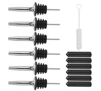 Fdit Verseur en Acier Inoxydable, Bec Verseur incurvé pour un Service du Vin Fluide, avec Joints en Silicone, Anti-fuite et sans Goutte, pour Bouteilles de Vin, Bouteilles de Boissons