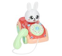 Fdit Voiture Jouet pour bébé Lapin de Dessin animé, Jouet de Voiture Téléphonique éducatif pour L'éducation Précoce, d'apprentissage en Plastique pour Tout-Petits (Green)