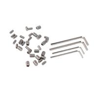 Fdit W11366418 Kit D'installation Fiable en Acier Inoxydable pour Poignée de Porte de Réfrigérateur et Congélateur pour Appareils Ménagers 16 Vis M4 M6