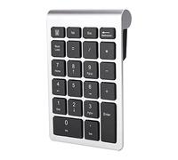 Fdit WLAN - Clavier avec Le Destinataire 22 Touches Clavier Numérique pour Le 7/8/10 Numérique Confortable pour Le Bureau (Argent Noir)