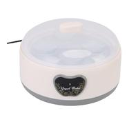 Fdit Yaourtière Automatique en Acier Inoxydable 1,2L, Contrôle Intelligent de la Température avec 5 Pots Divisés pour Yaourt, Fromage et Pickles