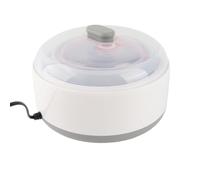 Fdit Yaourtière électrique 1,2 L, Fermenteur Maison avec 5 Pots en Verre | Doublure en Acier Inoxydable 304, Panneau de Commande Intelligent, Fermentation économe en énergie, Texture de Yaourt