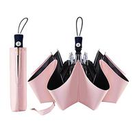 FDJASGY UV Sun Umbrella Compact Folding Travel Umbrella Auto Open Close Compact Folding Rain Umbrellas for Women Men Blocking UV 99.98% Pink