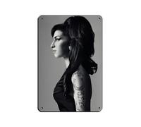 FDKLK Poster en métal vintage Amy Winehouse de la chanteuse pop - Décoration murale - 20 x 30 cm
