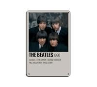 FDKLK Poster en métal vintage des Beatles style années 90 pour pub, club, café, bar, maison, décoration murale, affiche rétro 20 x 30 cm